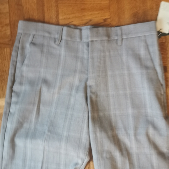 NWT Perry Ellis Grey Checkered Dress Pants - Picture 3 of 5